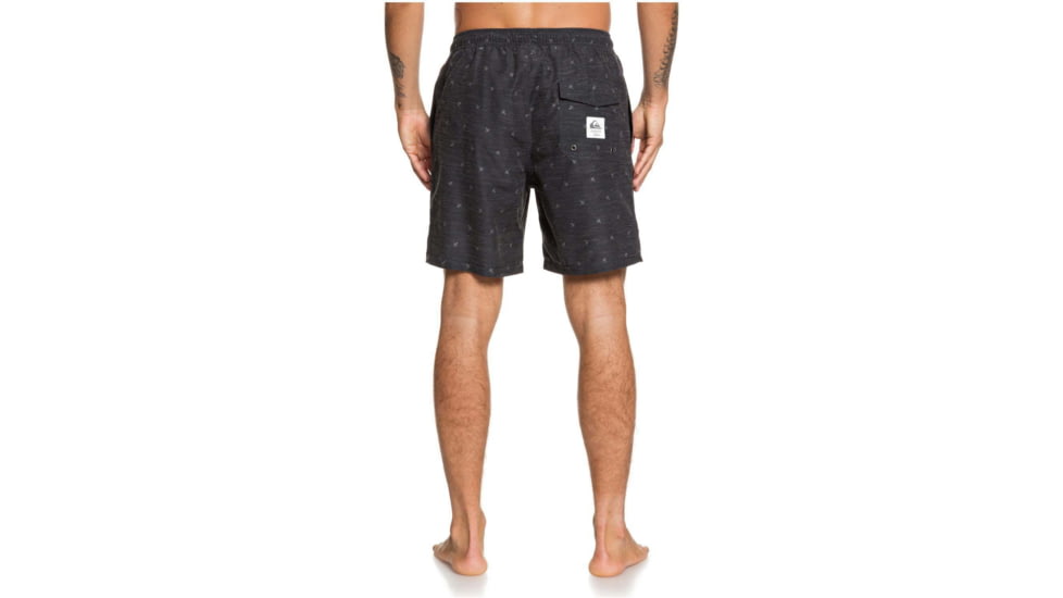 Quiksilver Waterman Airbourne Fishes 18 Volleys Shorts - Mens, Black, Medium, EQMJV03058-KVJ6-M