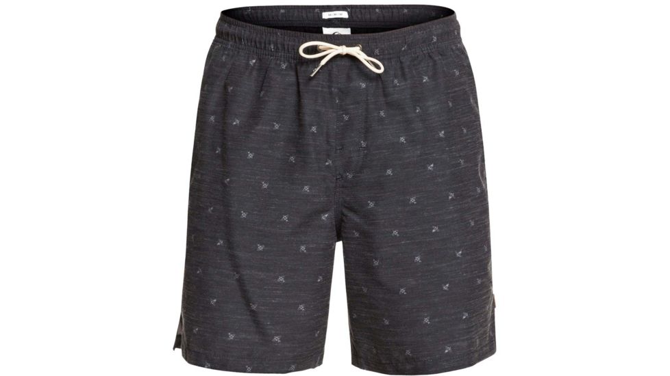 Quiksilver Waterman Airbourne Fishes 18 Volleys Shorts - Mens, Black, Medium, EQMJV03058-KVJ6-M
