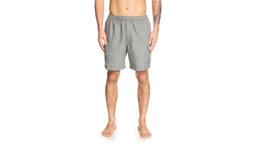 Quiksilver Waterman Balance 18 Inch Volley Boardshorts - Mens, Charcoal Heather, Medium, EQMJV03050-KTAH-M