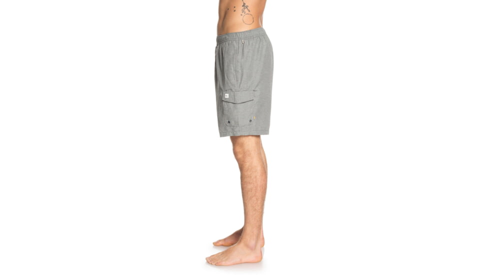 Quiksilver Waterman Balance 18 Inch Volley Boardshorts - Mens, Charcoal Heather, Medium, EQMJV03050-KTAH-M