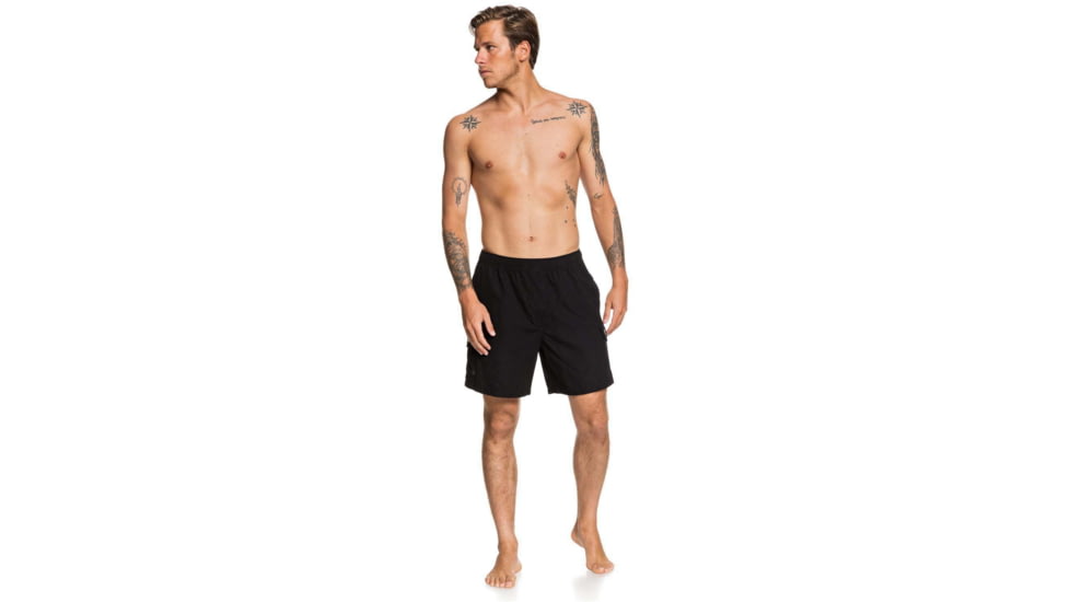 Quiksilver Waterman Balance 18 Volleys Shorts - Mens, Black, Extra Large, EQMJV03057-KVJ0-XL