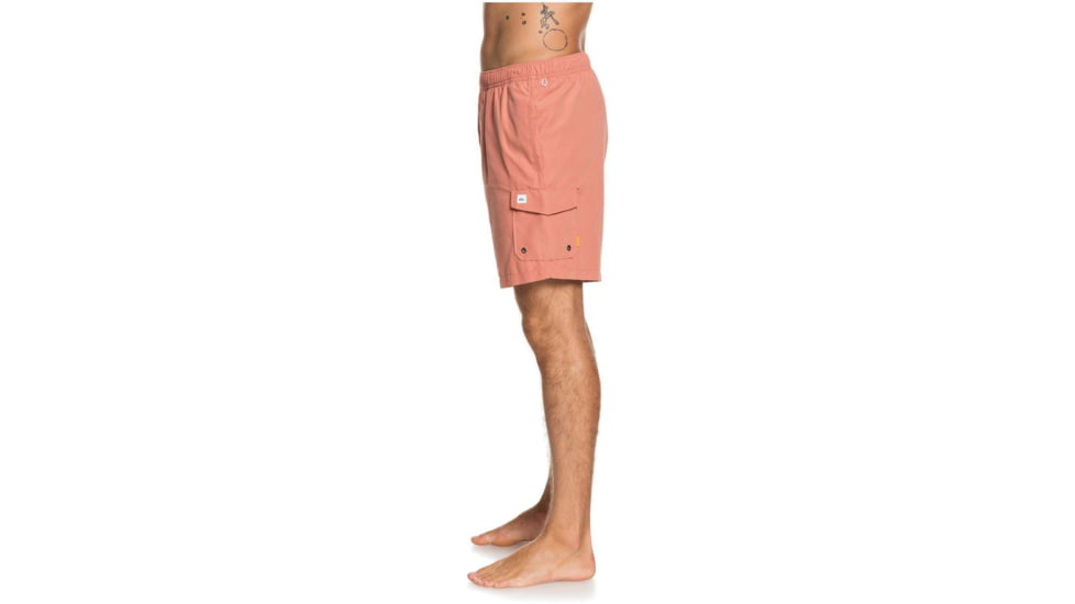 Quiksilver Waterman Balance 18 Volleys Shorts - Mens, Canyon Rose, Large, EQMJV03057-MLT0-L