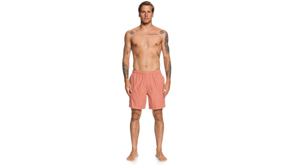 Quiksilver Waterman Balance 18 Volleys Shorts - Mens, Canyon Rose, Large, EQMJV03057-MLT0-L
