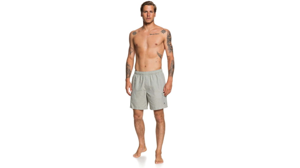 Quiksilver Waterman Balance 18 Volleys Shorts - Mens, Flint Gray, Medium, EQMJV03057-SJM0-M