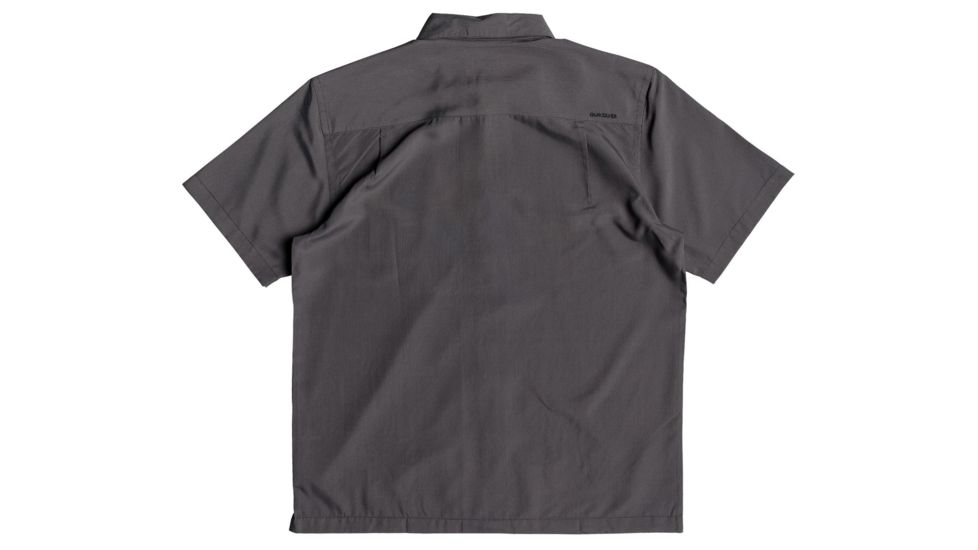 Quiksilver Waterman Cane Island Short Sleeve Shirt - Mens, Black, Small, EQMWT03234-KVJ0-S