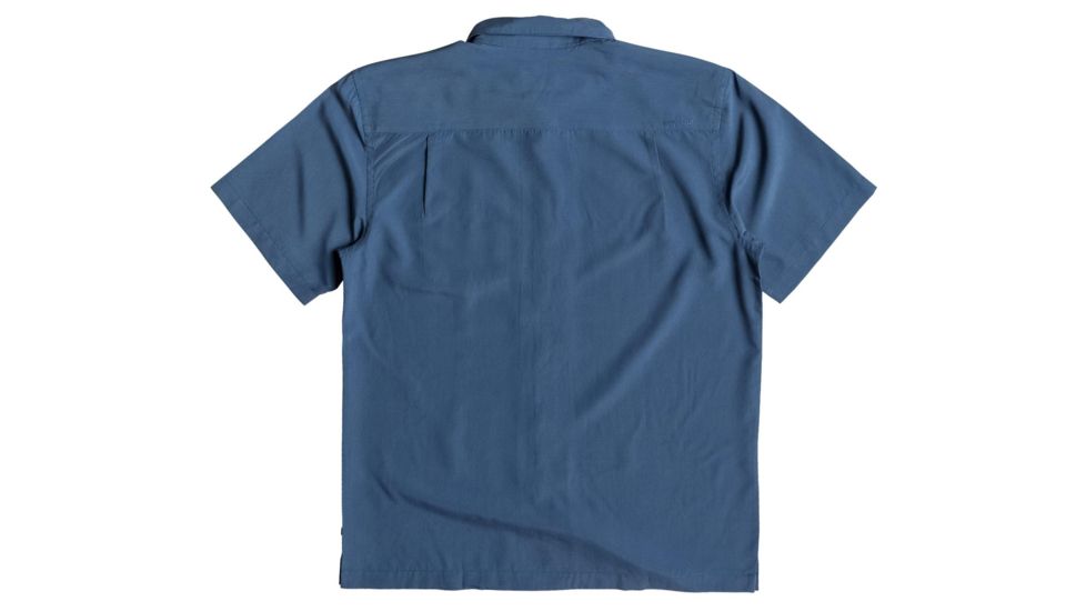 Quiksilver Waterman Cane Island Short Sleeve Shirt - Mens, Parisian Night, Large, EQMWT03234-BYP0-L