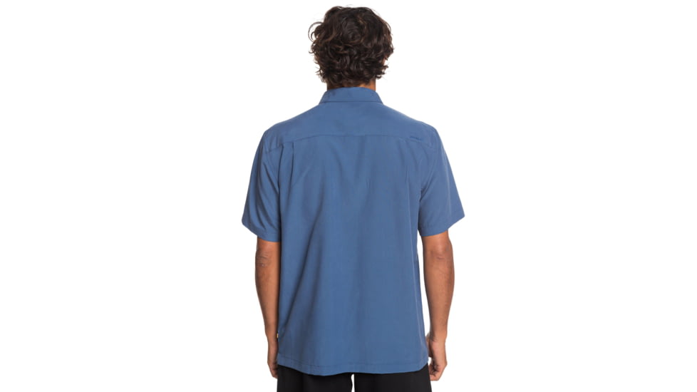 Quiksilver Waterman Cane Island Short Sleeve Shirt - Mens, Parisian Night, Large, EQMWT03234-BYP0-L