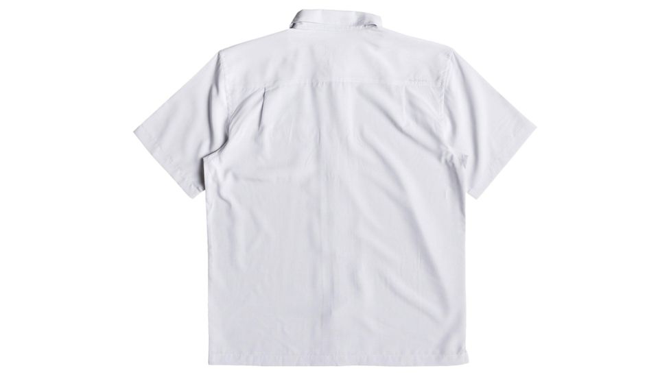 Quiksilver Waterman Cane Island Short Sleeve Shirt - Mens, White, Medium, EQMWT03234-WBB0-M