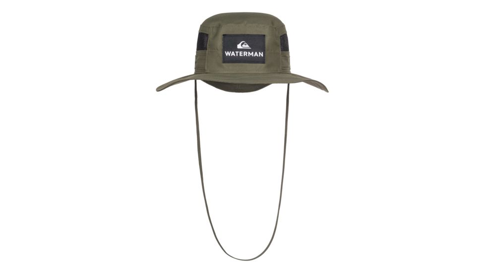 Quiksilver Waterman Hook Up Bucket Hat - Mens, Ivy Green, Small/Medium, AQMHA03097-CRB0-S/M