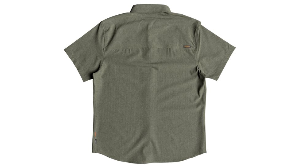 Quiksilver Waterman Tech Tides Short Sleeve UPF 30 Shirt - Mens, Ivy Green Marl, Small, EQMWT03225-CRBH-S