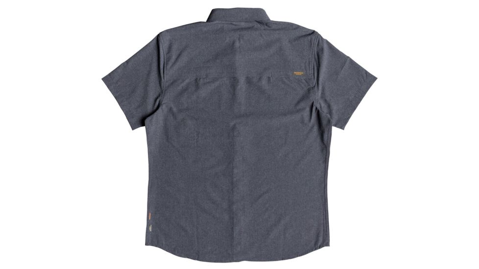 Quiksilver Waterman Tech Tides Short Sleeve UPF 30 Shirt - Mens, Parisian Night Marl, Medium, EQMWT03225-BYPH-M