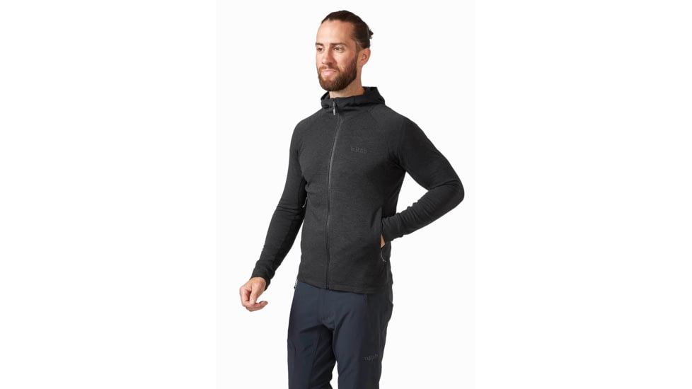 Rab Nexus Hoody - Mens, Black, Large, QFF-70-BLK-LRG