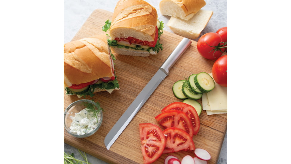 Rada Cutlery Bread Knife 8" Alum Bag, RDCR143