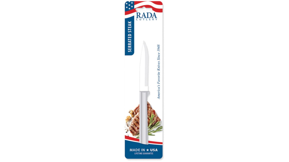 Rada Cutlery Serrated Steak Knife alum Clam, RDCDR105