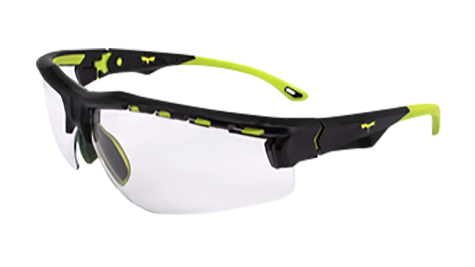 Radians Radians THRAXUS Elite Safety Eyewear, Hi-Vis Frame, Clear Lens, TXE810CS