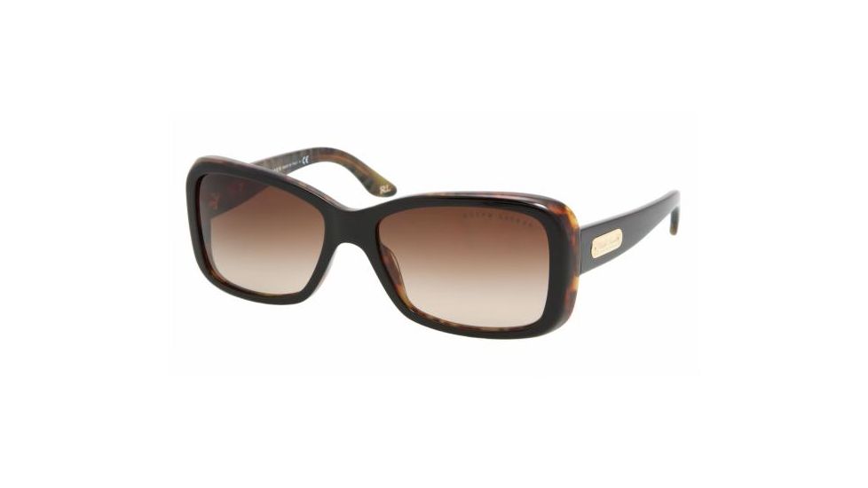 Ralph Lauren RL8066 Progressive Sunglasses - Top Black-Havana Brown Gradient Frame / 55 mm Prescription Lenses, 526013-5516