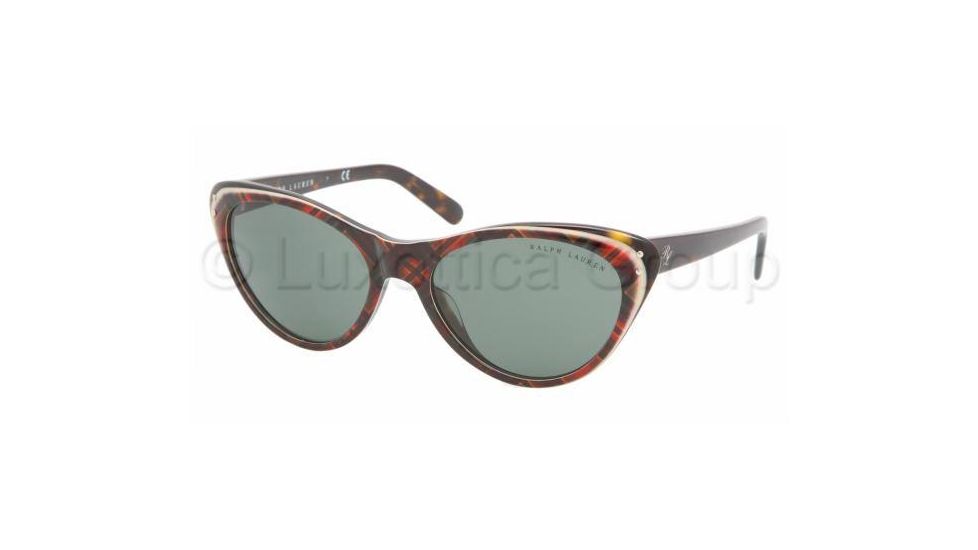 Ralph Lauren RL8070 Bifocal Sunglasses - Red Tartan Green Frame / 56 mm Prescription Lenses, 529471-5618