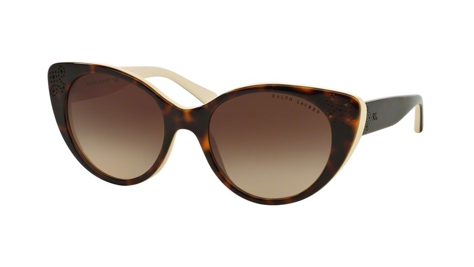 Ralph Lauren RL8110 Bifocal Prescription Sunglasses RL8110-545113-55 - Lens Diameter 55 mm, Frame Color Top Dark Havana On Cream