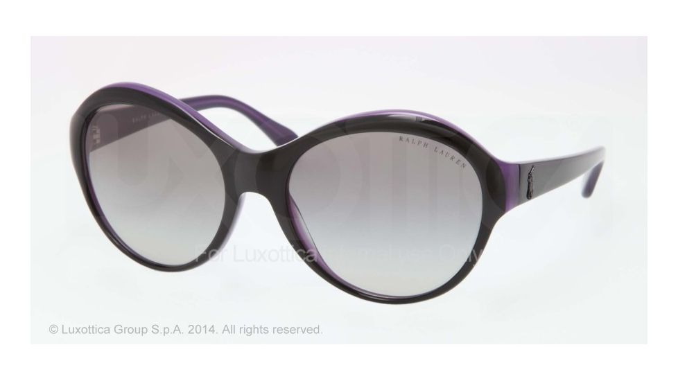 Ralph Lauren RL8111 Bifocal Prescription Sunglasses RL8111-537111-59 - Lens Diameter 59 mm, Frame Color Top Black On Violet