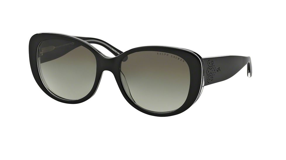 Ralph Lauren RL8114 Bifocal Prescription Sunglasses RL8114-54488E-56 - Lens Diameter 56 mm, Frame Color Black/white/trasparent