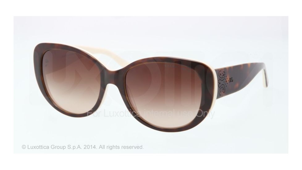 Ralph Lauren RL8114 Bifocal Prescription Sunglasses RL8114-545113-56 - Lens Diameter 56 mm, Frame Color Top Dark Havana On Cream