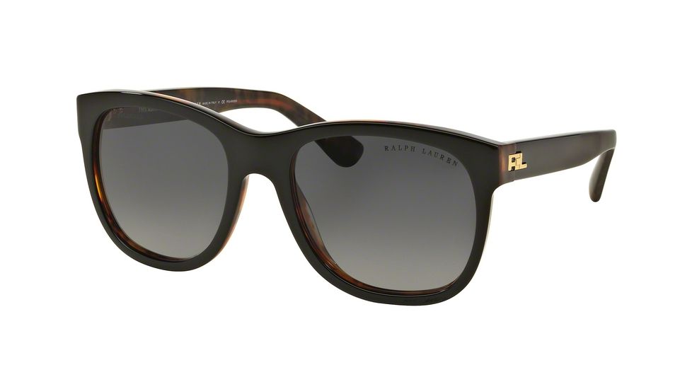 Ralph Lauren RL8141 Bifocal Prescription Sunglasses, 56mm, Top Black/jerry Havana, RL8141-5260T3-56-BI