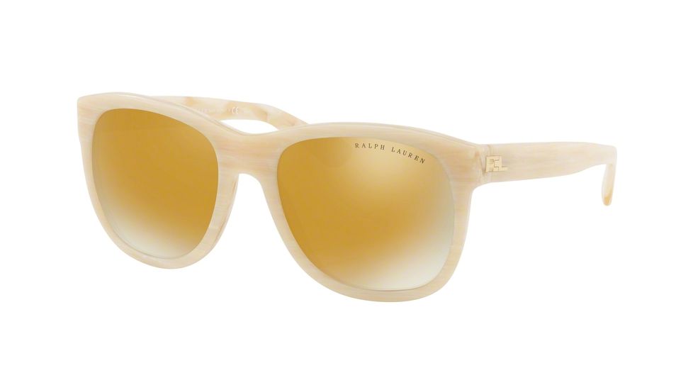 Ralph Lauren RL8141 Bifocal Prescription Sunglasses RL8141-56467P-56 - Lens Diameter 56 mm, Frame Color Cream Horn