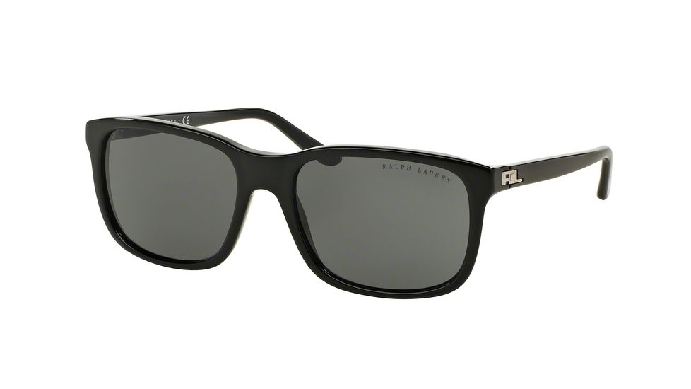 Ralph Lauren RL8142 Progressive Prescription Sunglasses RL8142-500187-56 - Lens Diameter 56 mm, Frame Color Black