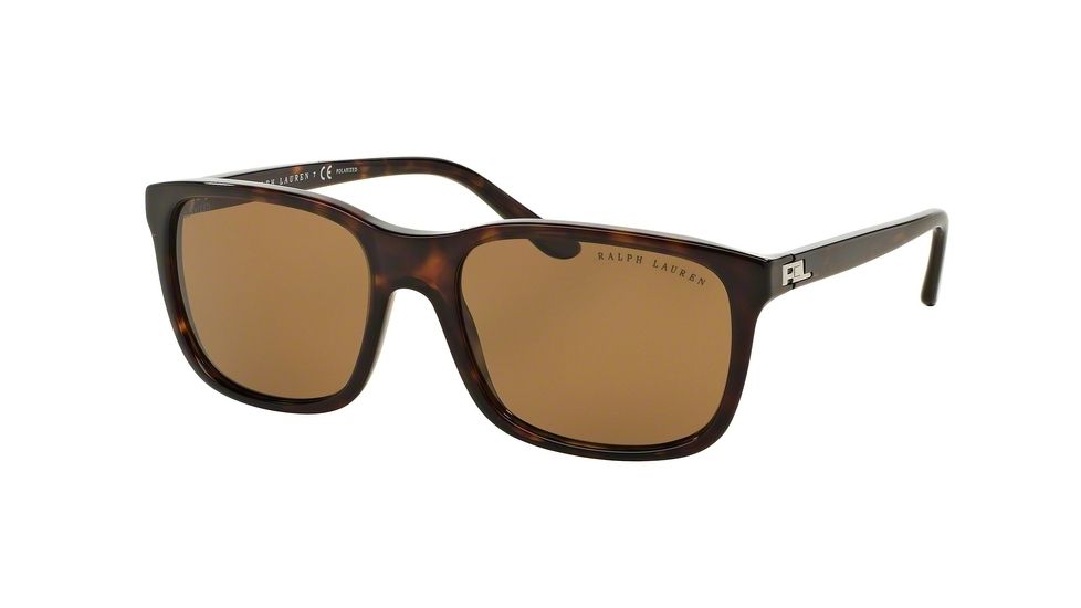 Ralph Lauren RL8142 Progressive Prescription Sunglasses RL8142-500383-56 - Lens Diameter 56 mm, Frame Color Dark Havana