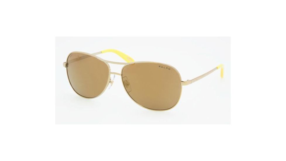 Ralph RA4069 Progressive Sunglasses - Gold Brown Mirror Bronze Frame / 58 mm Prescription Lenses, 106-97-5813