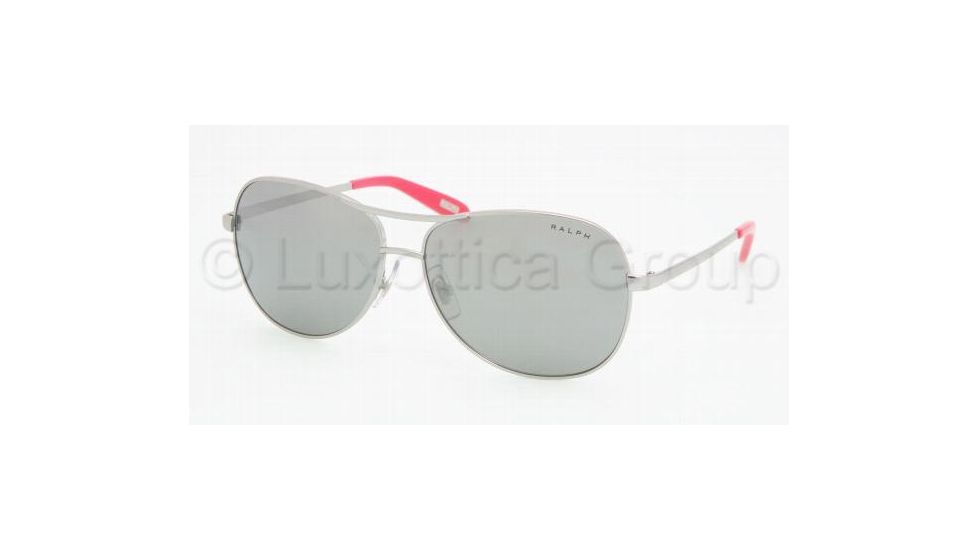 Ralph RA4069 Progressive Sunglasses - Light Silver Gray Silver Mirror Frame / 58 mm Prescription Lenses, 102-6G-5813