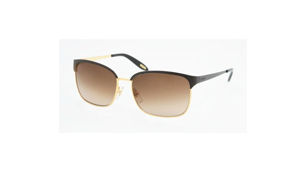 Ralph RA4072 SV Prescription Sunglasses - Black/Gold Gray Gradient Frame / 55 mm Prescription Lenses, 234-11-5515