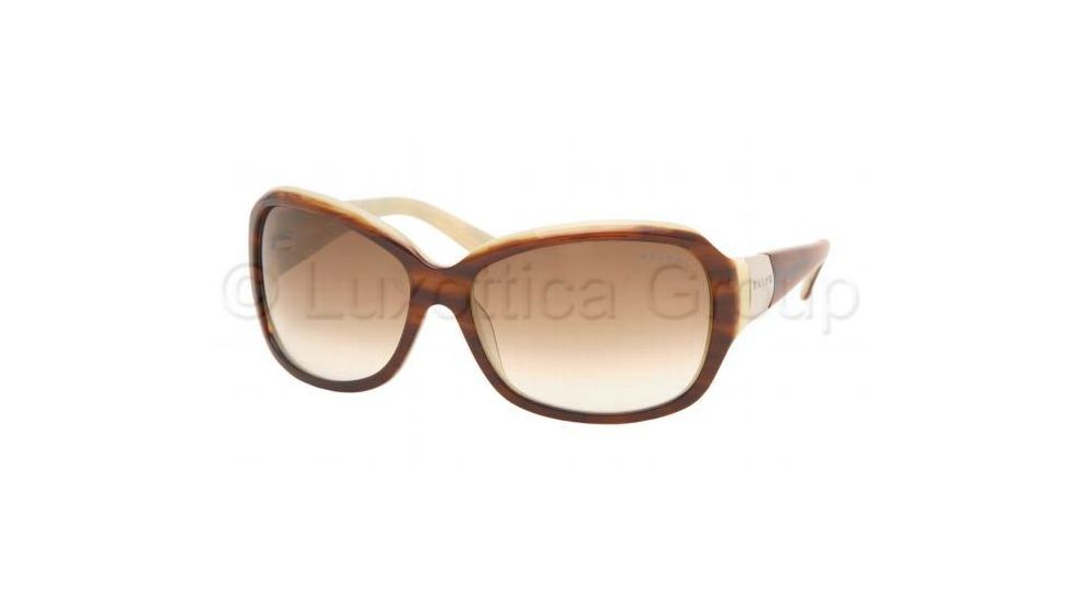 Ralph RA5005 Progressive Prescription Sunglasses RA5005-535-13-6015 - Lens Diameter 60 mm, Frame Color Brown / Horn