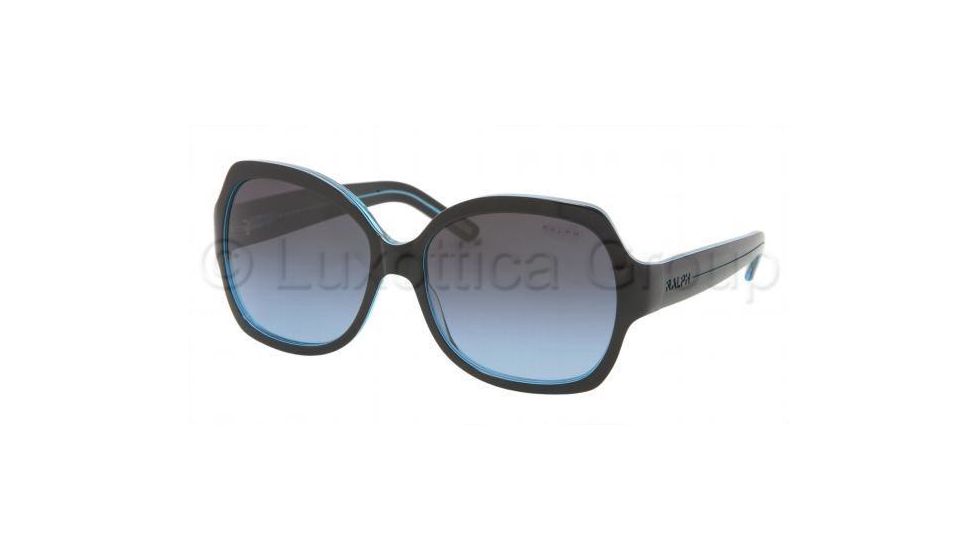 Ralph RA5108 Progressive Sunglasses, Black/Blue Frame / 58 mm Prescription Lenses, 867 17 5816