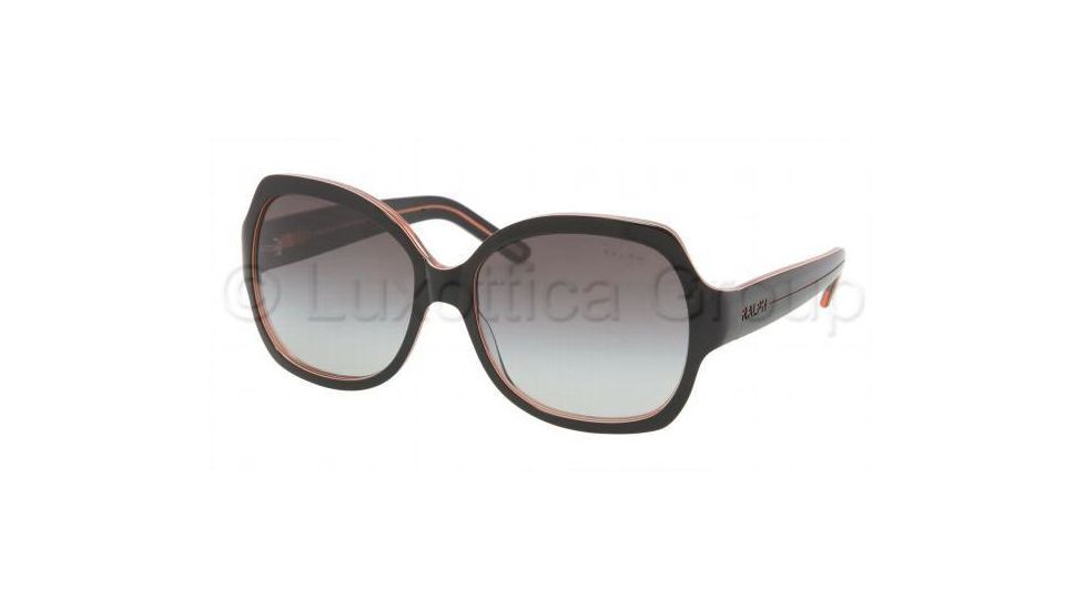 Ralph RA5108 Progressive Sunglasses, Black/Orange Frame / 58 mm Prescription Lenses, 831 11 5816