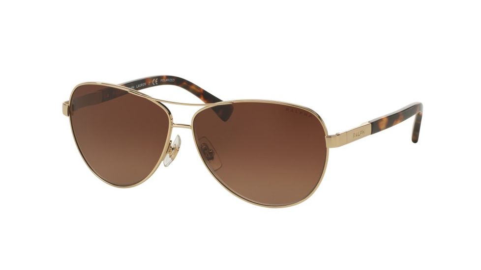 Ralph RA4116 Single Vision Prescription Sunglasses RA4116-3138T5-60 - Lens Diameter 60 mm, Frame Color Light Gold/tokyo Tortoise