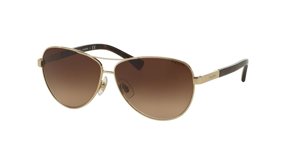 Ralph RA4116 Single Vision Prescription Sunglasses RA4116-313913-60 - Lens Diameter 60 mm, Frame Color Gold/Dark Tortoise