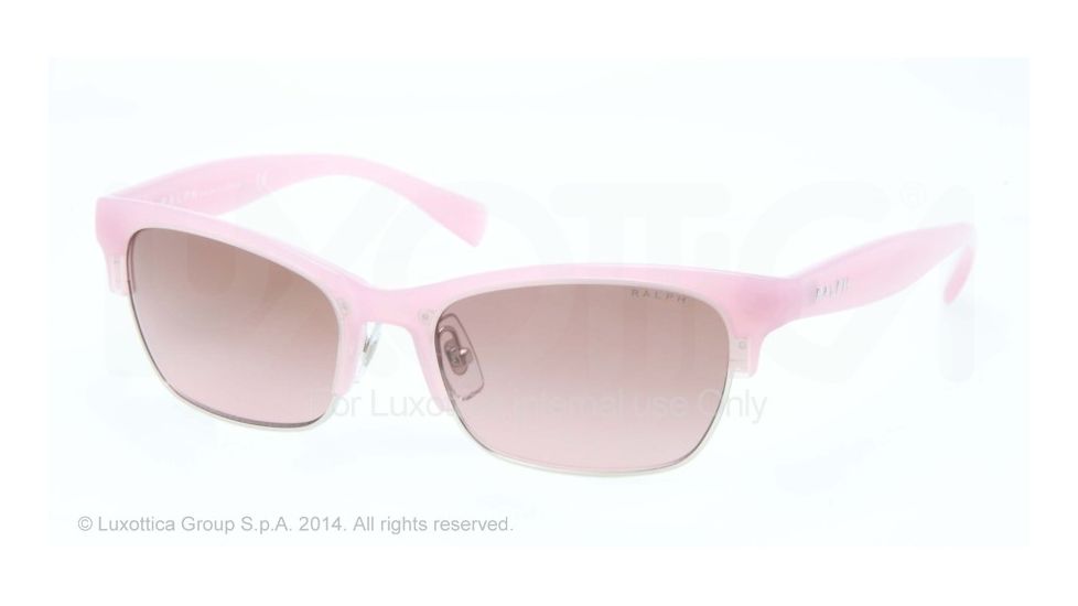 Ralph RA5183 RA5183 Progressive Prescription Sunglasses RA5183-126614-54 - Lens Diameter 54 mm, Frame Color Light Pink/silver