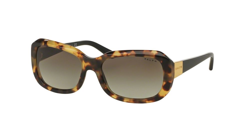 Ralph RA5209 Single Vision Prescription Sunglasses RA5209-15048E-56 - Lens Diameter 56 mm, Frame Color Tokyo Tortoise/Black