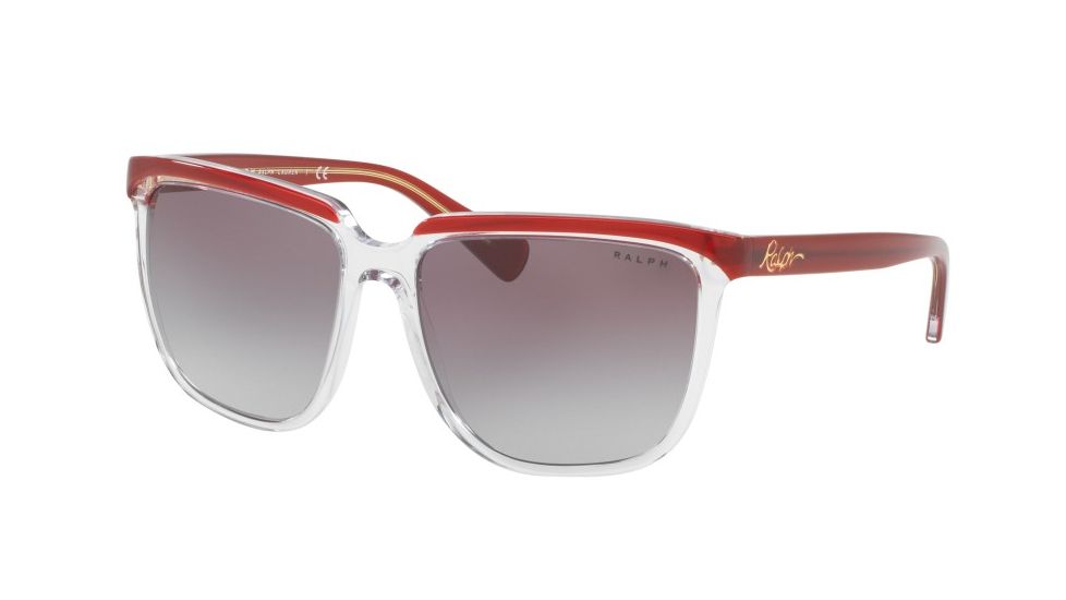 Ralph RA5214 Bifocal Prescription Sunglasses RA5214-316511-58 - Lens Diameter 58 mm, Frame Color Red / Crystal
