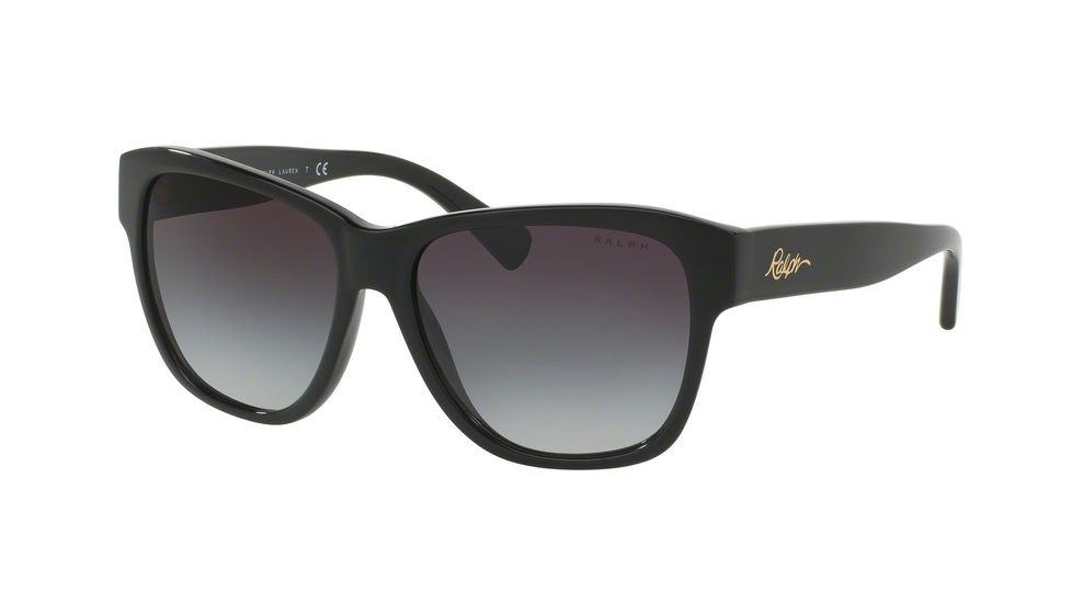 Ralph RA5226 Sunglasses 13778G-56 - Black Frame, Dk Grey Gradient Lenses