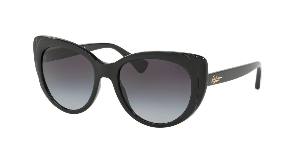 Ralph RA5243 Progressive Prescription Sunglasses, 55mm, Black, RA5243-50018G-55-PRO