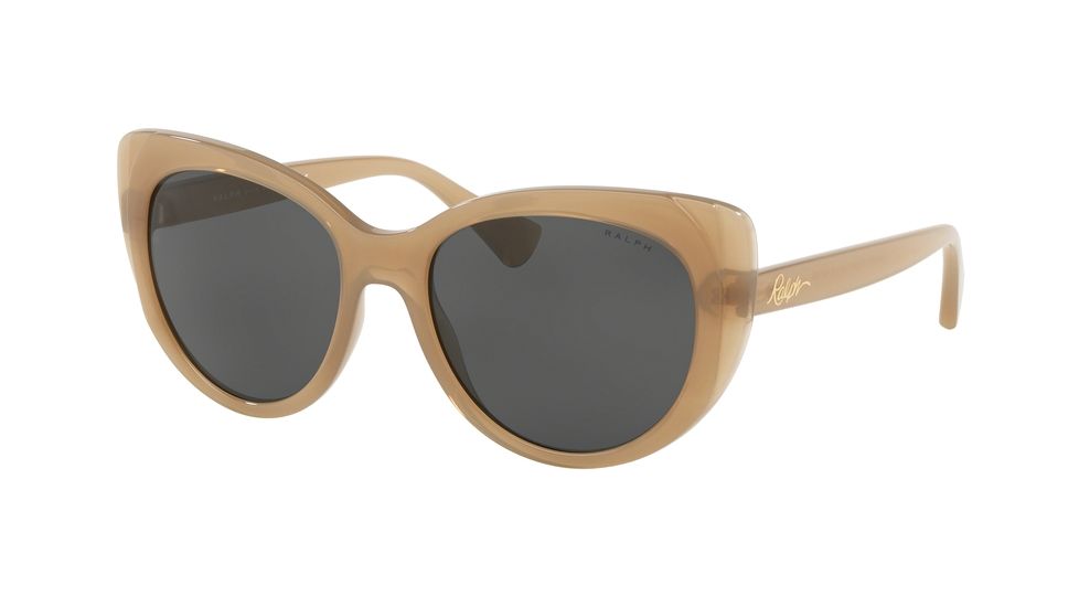 Ralph RA5243 Progressive Prescription Sunglasses, 55mm, Beige, RA5243-571287-55-PRO