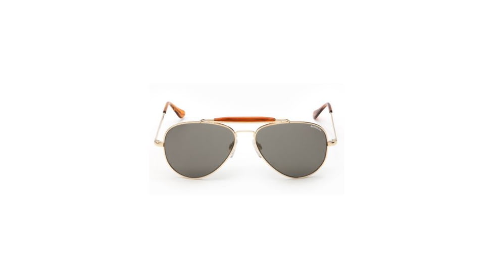 Randolph Sportsman 23K Gold Frame, Gray Polarized Glass Lens, 23K Gold Frame, 57MM SP71434