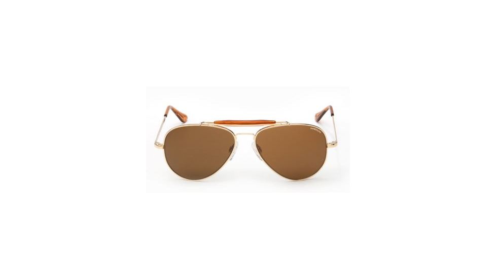 Randolph Sportsman 23K Gold Frame, Tan Glass Lens, 23K Gold Frame, 61MM SP11412