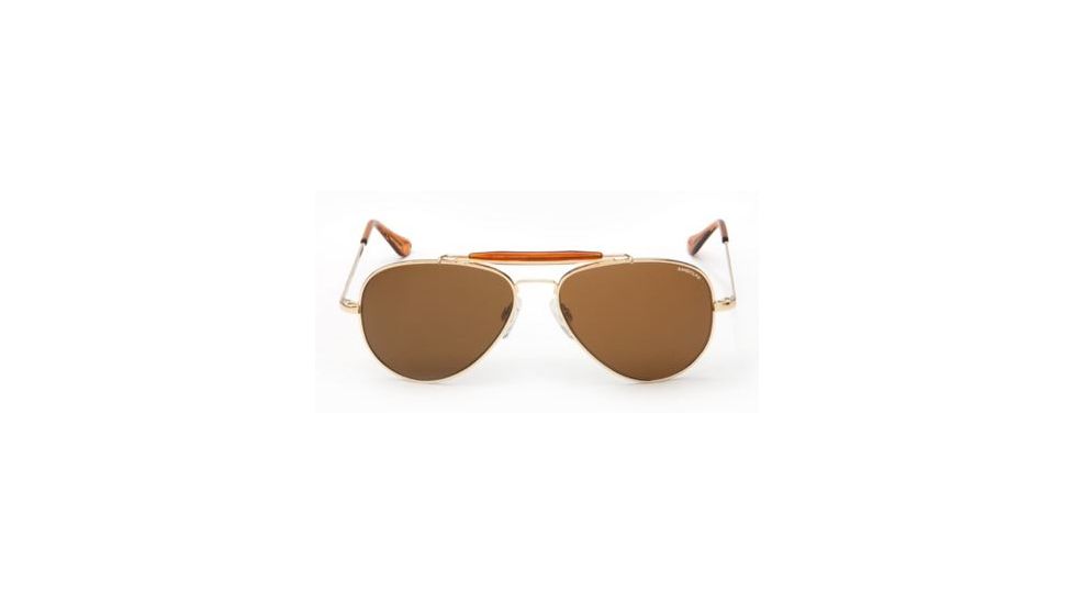 Randolph Sportsman 23K Gold Frame, Tan Glass Lens, 23K Gold Frame, 57MM SP71412