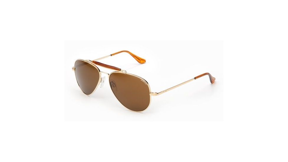 Randolph Sportsman 23K Gold Frame, Tan Glass Lens, 23K Gold Frame, 57MM SP71412