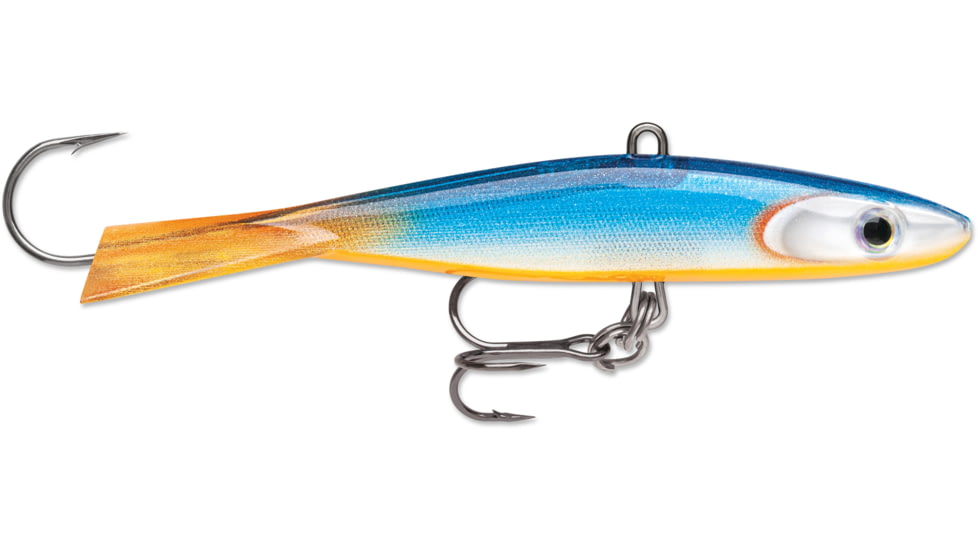 Rapala Jigging Shadow Rap 2 3/4", 3/8oz, #8 Hook, Blue Silver Orange, JSDR07BSR