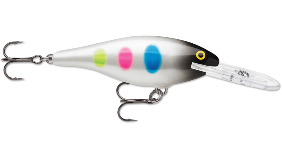Rapala Shad Rap 08 Lure, Black Wonderbread, SR08BWB