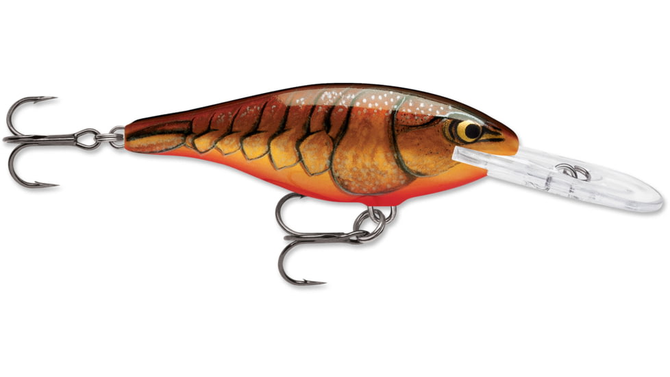 Rapala Shad Rap 08 Lure, Dark Brown Crawdad, SR08DCW